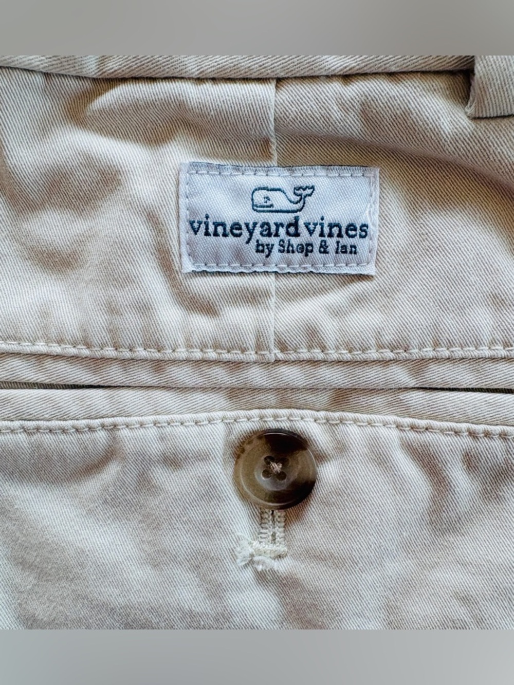 Vineyard Vines Boys Classic Stretch Chino Pants Stone Khaki Adjustable Waist 14 - Picture 5 of 6